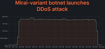 DDOS时网络承载的流量